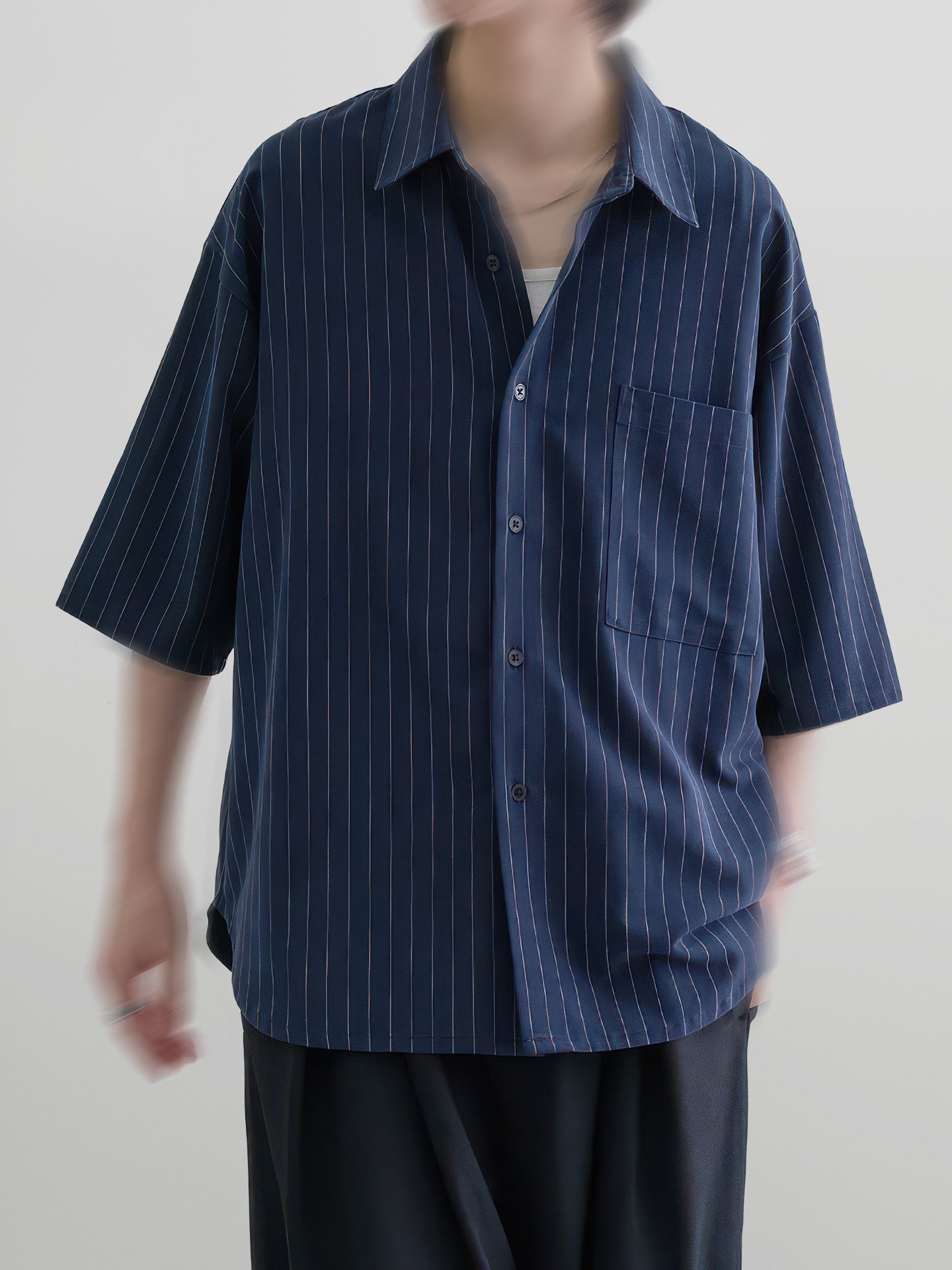 Loose-Fit Striped Shirt