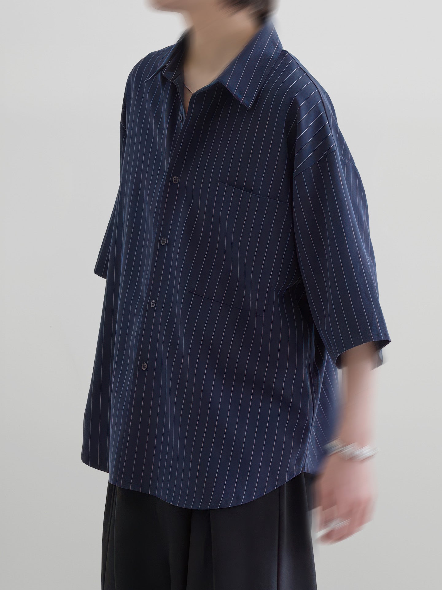 Loose-Fit Striped Shirt