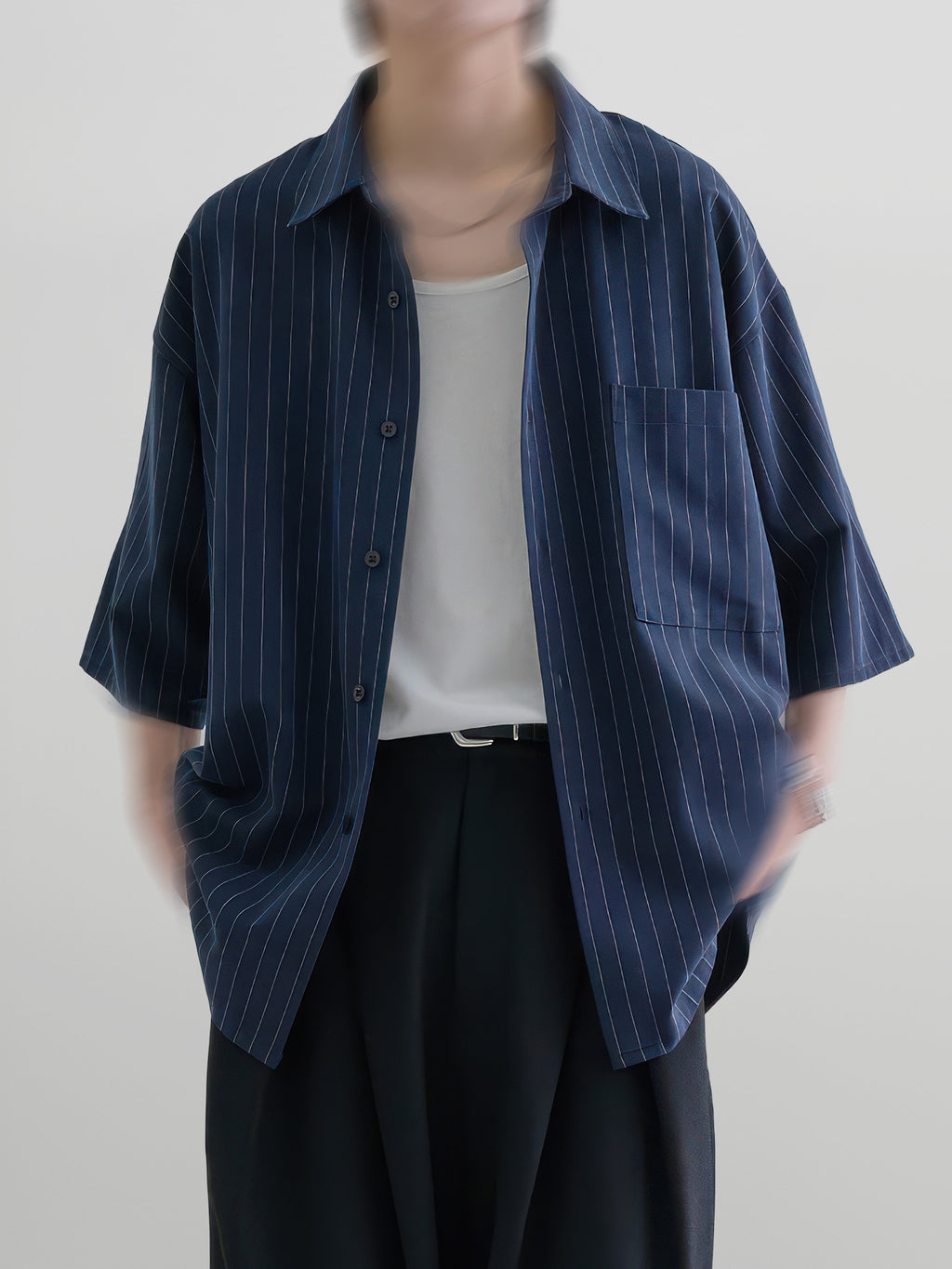 Loose-Fit Striped Shirt