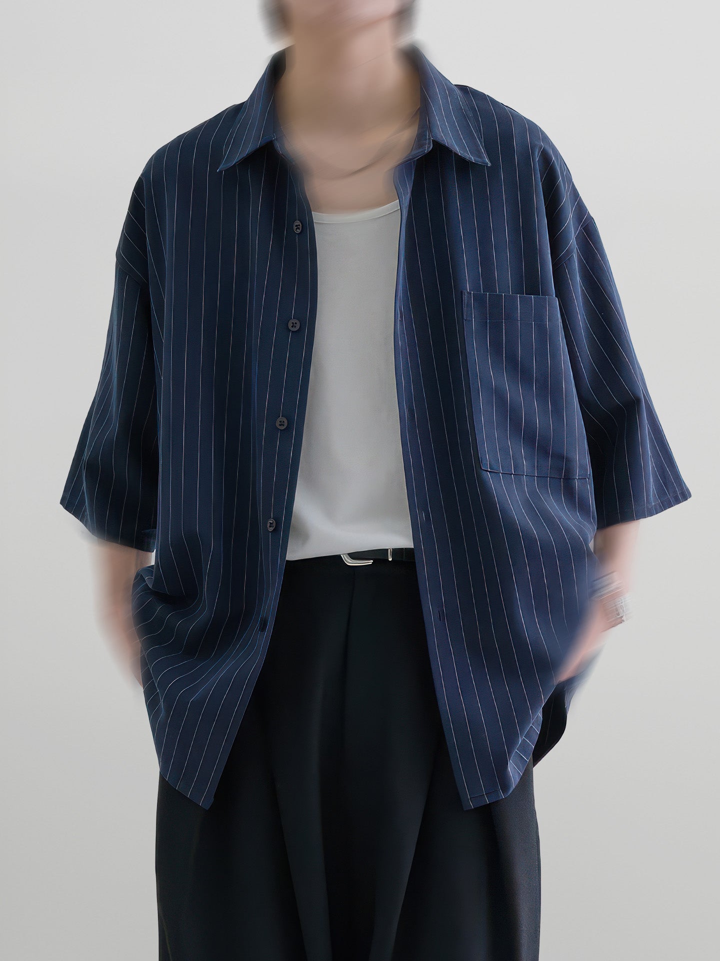 Loose-Fit Striped Shirt