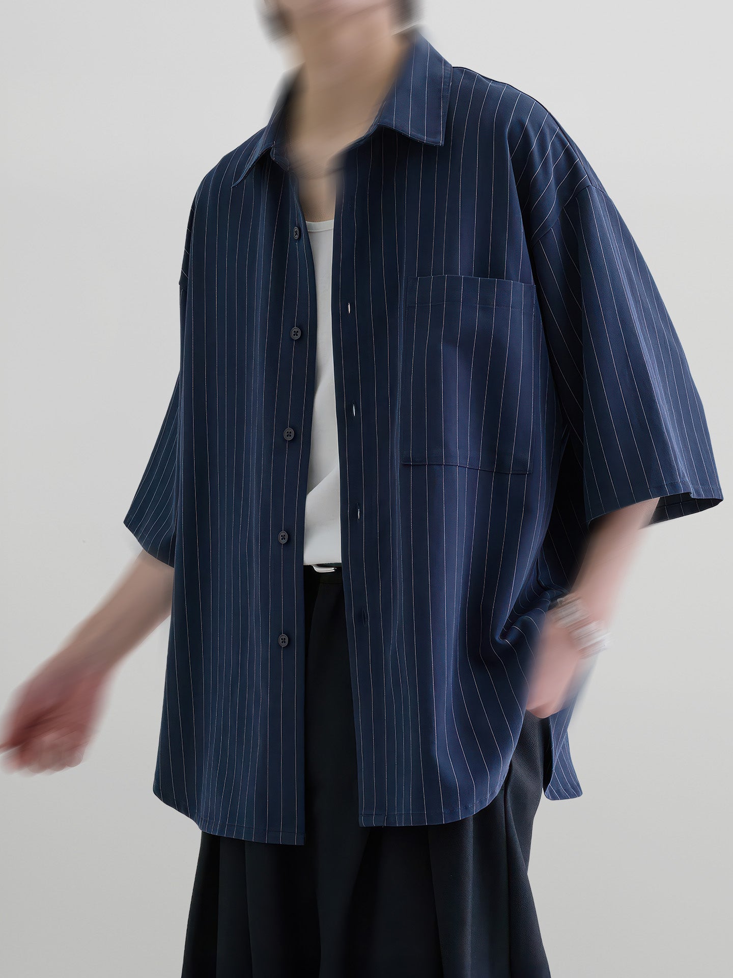 Loose-Fit Striped Shirt