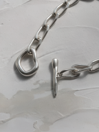 Mood Hoop Bracelet silver – Detail | minimalist jewelry / refined detail | UNPROVEN