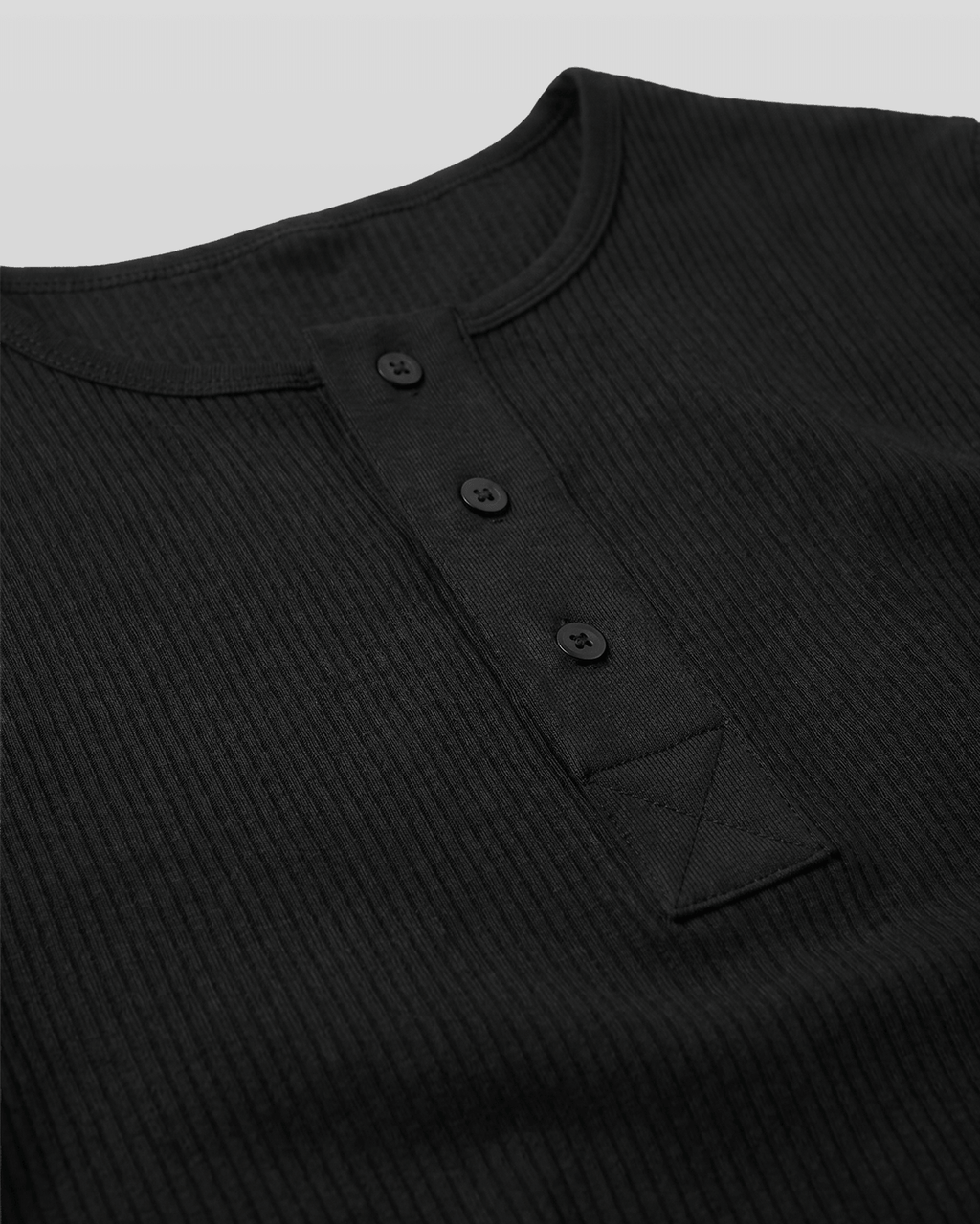 Muscle-Fit Henley Neck T-Shirt