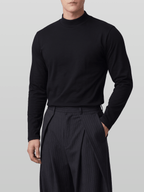 Muscle-Fit Mock Neck T-Shirt
