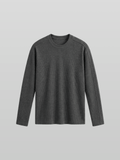 Muscle-Fit Ribbed Long Sleeve T-Shirt