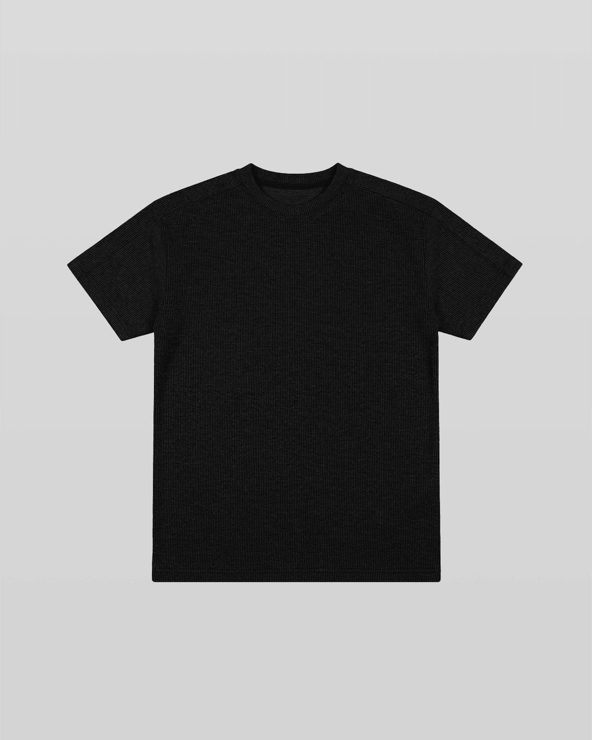 Muscle-Fit Ribbed Short Sleeve T-Shirt