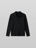 Muscle-Fit Venice Collar Long Sleeve T-Shirt