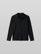 Muscle-Fit Venice Collar Long Sleeve T-Shirt