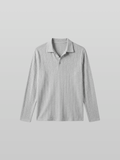 Muscle-Fit Venice Collar Long Sleeve T-Shirt