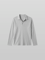 Muscle-Fit Venice Collar Long Sleeve T-Shirt
