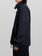 Utility Jacket Dark-Navy – Front view | clean essentials / minimalist | UNPROVEN
