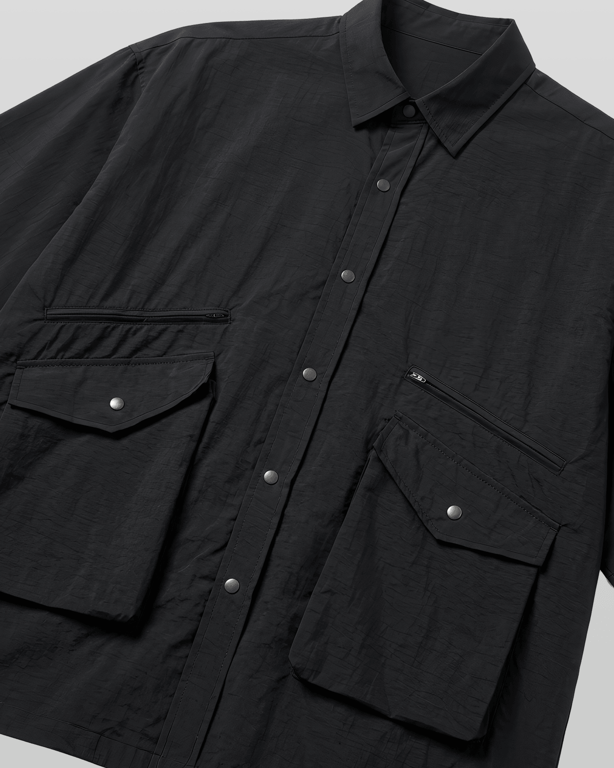 Nylon Utility Short Sleeve Shirt