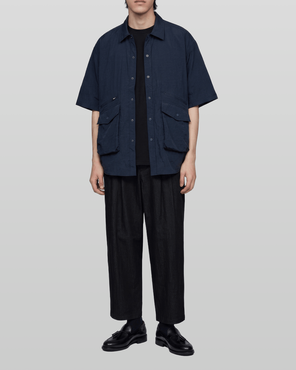 Nylon Utility Short Sleeve Shirt