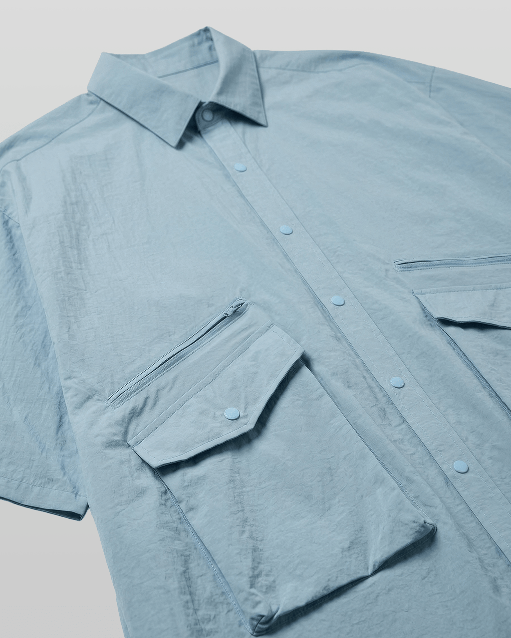 Nylon Utility Short Sleeve Shirt