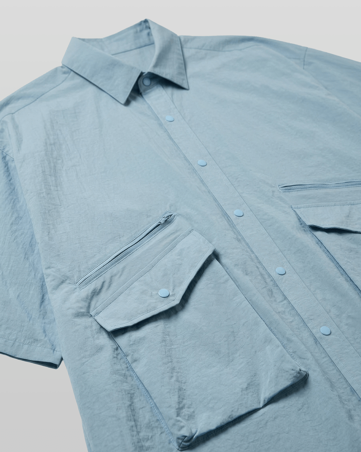 Nylon Utility Short Sleeve Shirt