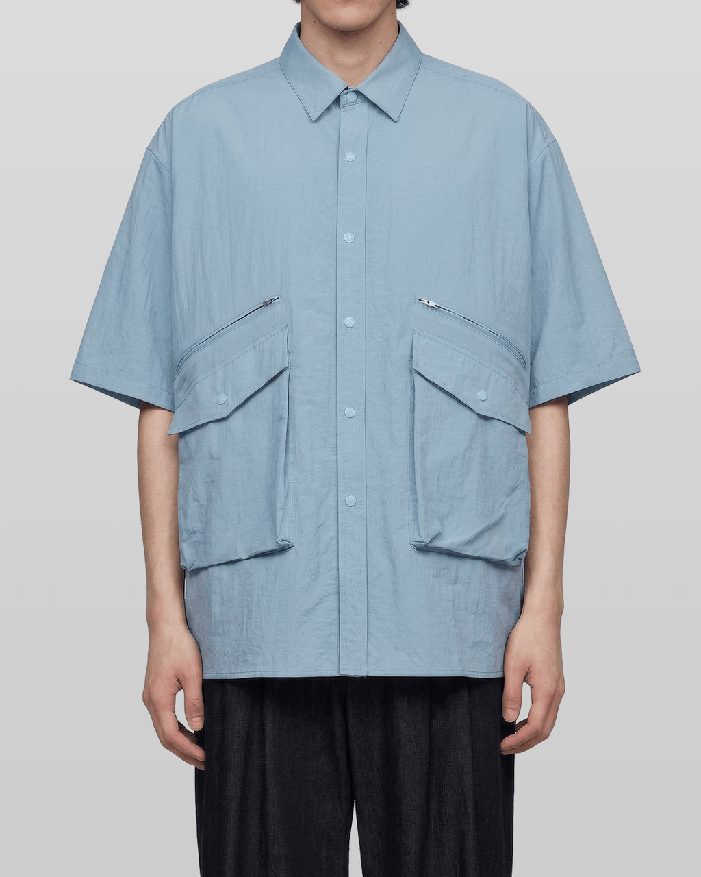 Nylon Utility Short Sleeve Shirt