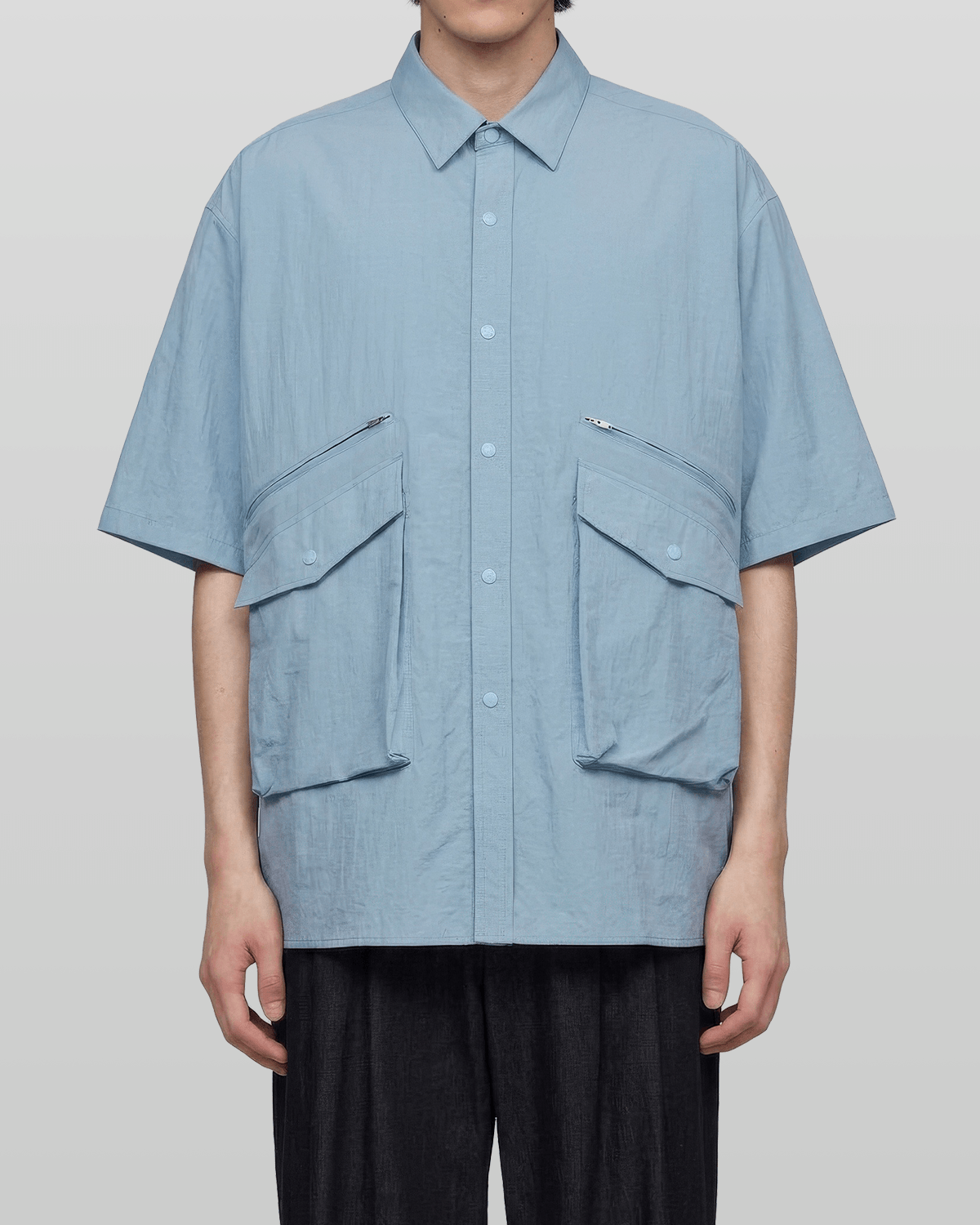 Nylon Utility Short Sleeve Shirt