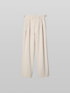 Semi-Wide Straight Gurkha Pants Gray-1 front - cleanfit minimal - UNPROVEN