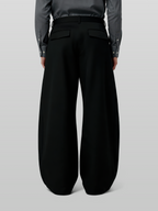 Balloon Pants Black front - cleanfit minimal - UNPROVEN
