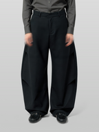 Balloon Pants Black front - cleanfit minimal - UNPROVEN