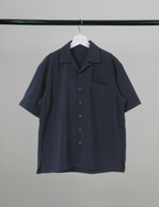 Open Collar Shirt black – Detail | relaxed tailoring / semi-wide fit | UNPROVEN