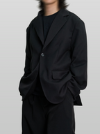Oversized Blazer free-size – Front view | tailored / architectural tailoring | UNPROVEN