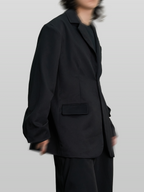 Blazer Black – Front view | clean essentials / minimalist | UNPROVEN
