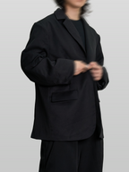 Blazer Black – Front view | clean essentials / minimalist | UNPROVEN