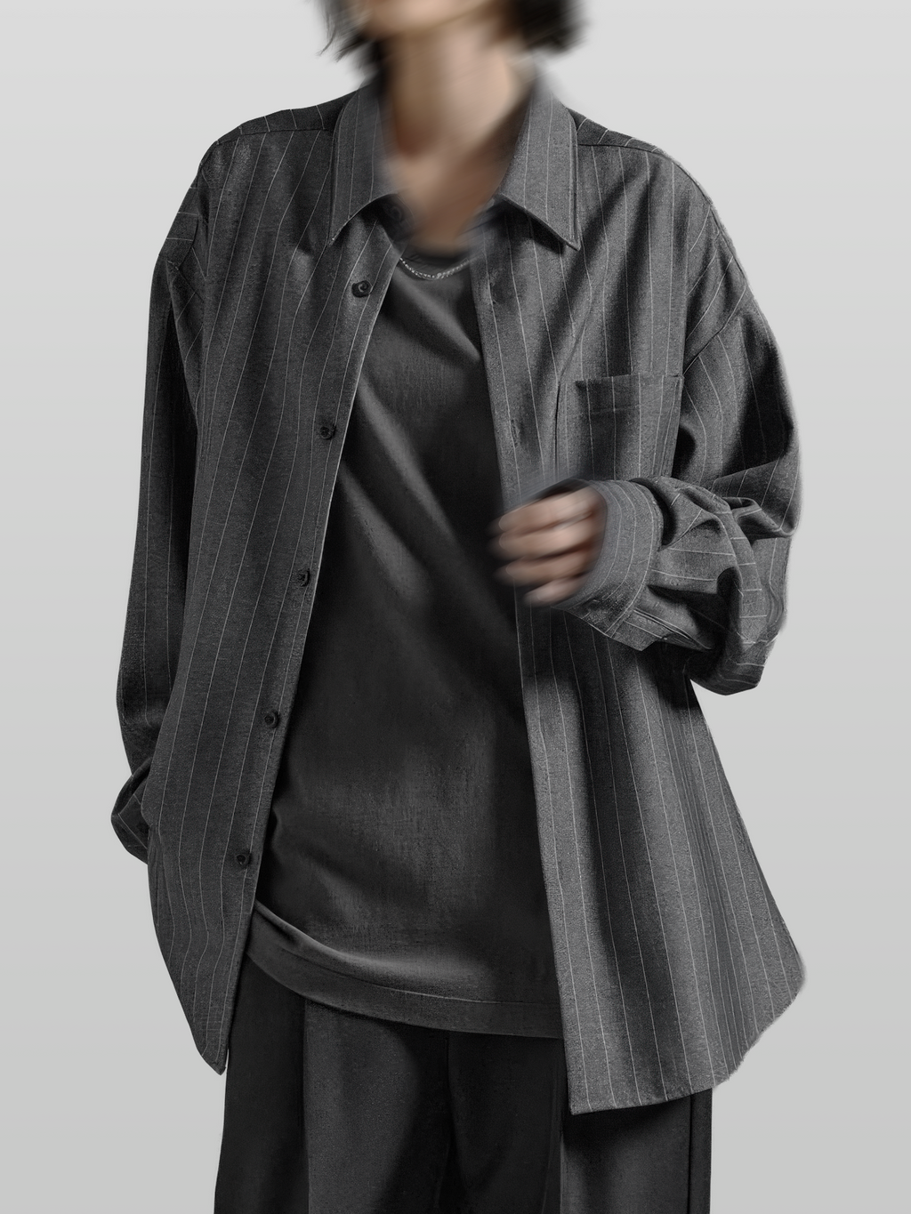 Oversized Striped Shirt