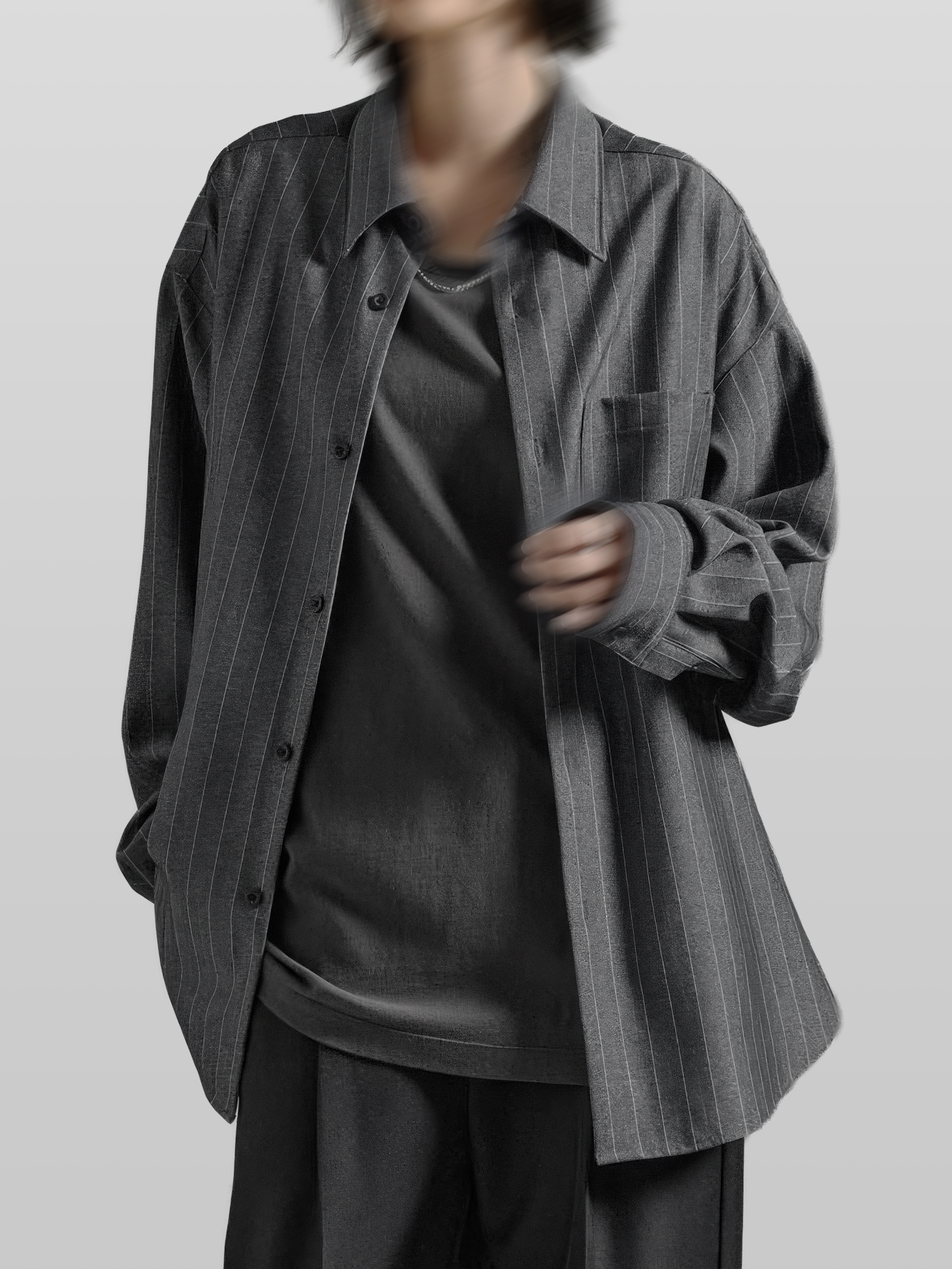 Oversized Striped Shirt