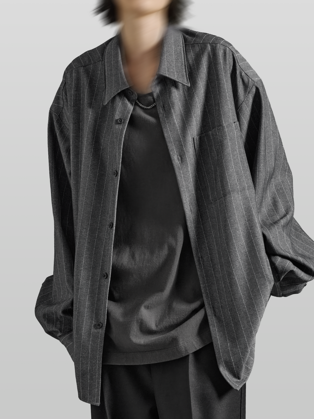 Oversized Striped Shirt