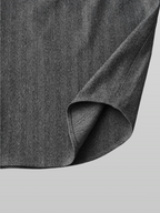 Striped Shirt Gray-1 front - cleanfit minimal - UNPROVEN