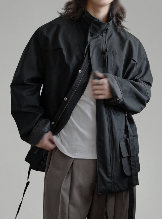 Oversized Utility Zip Jacket