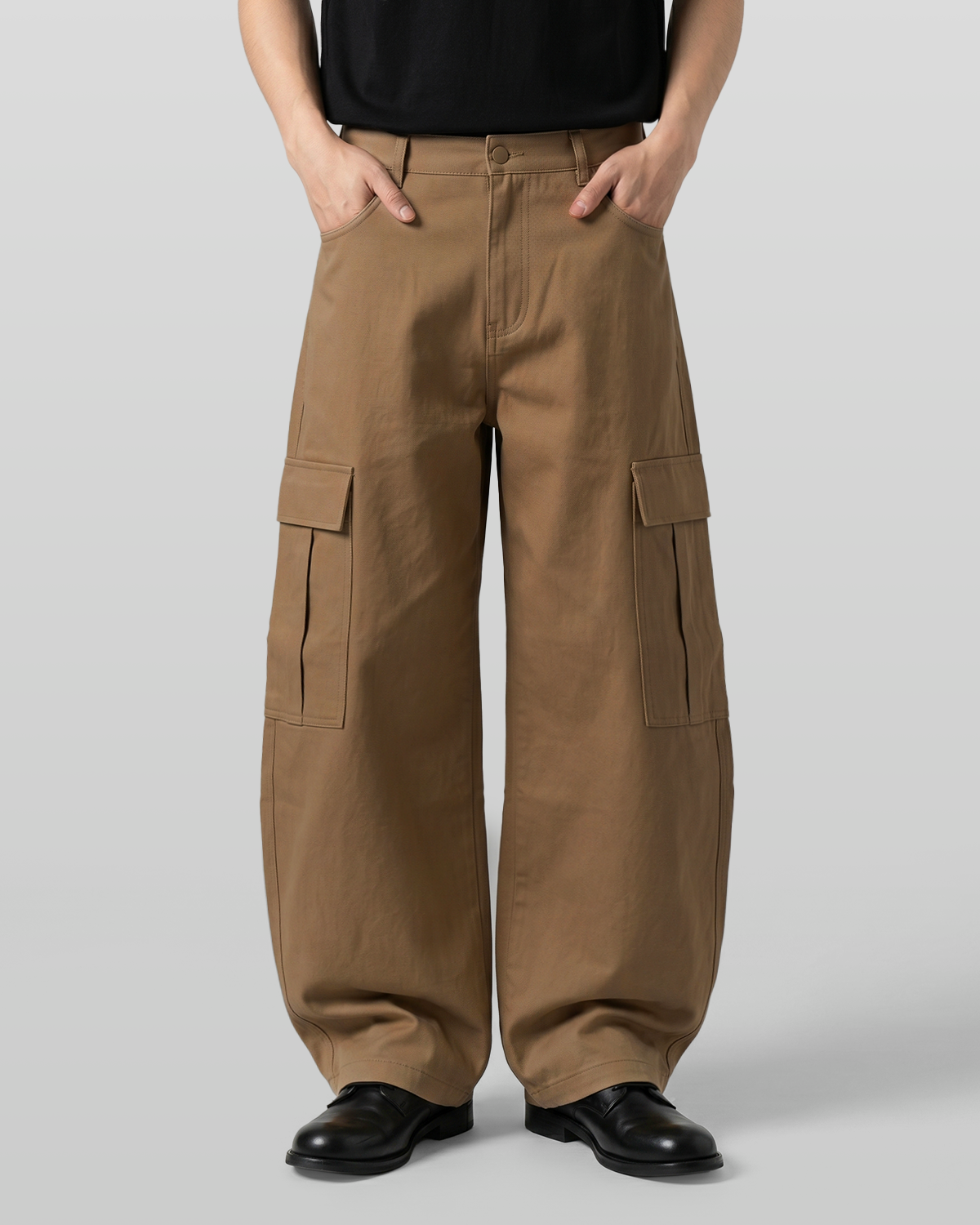 Panel Curve Cargo Pants
