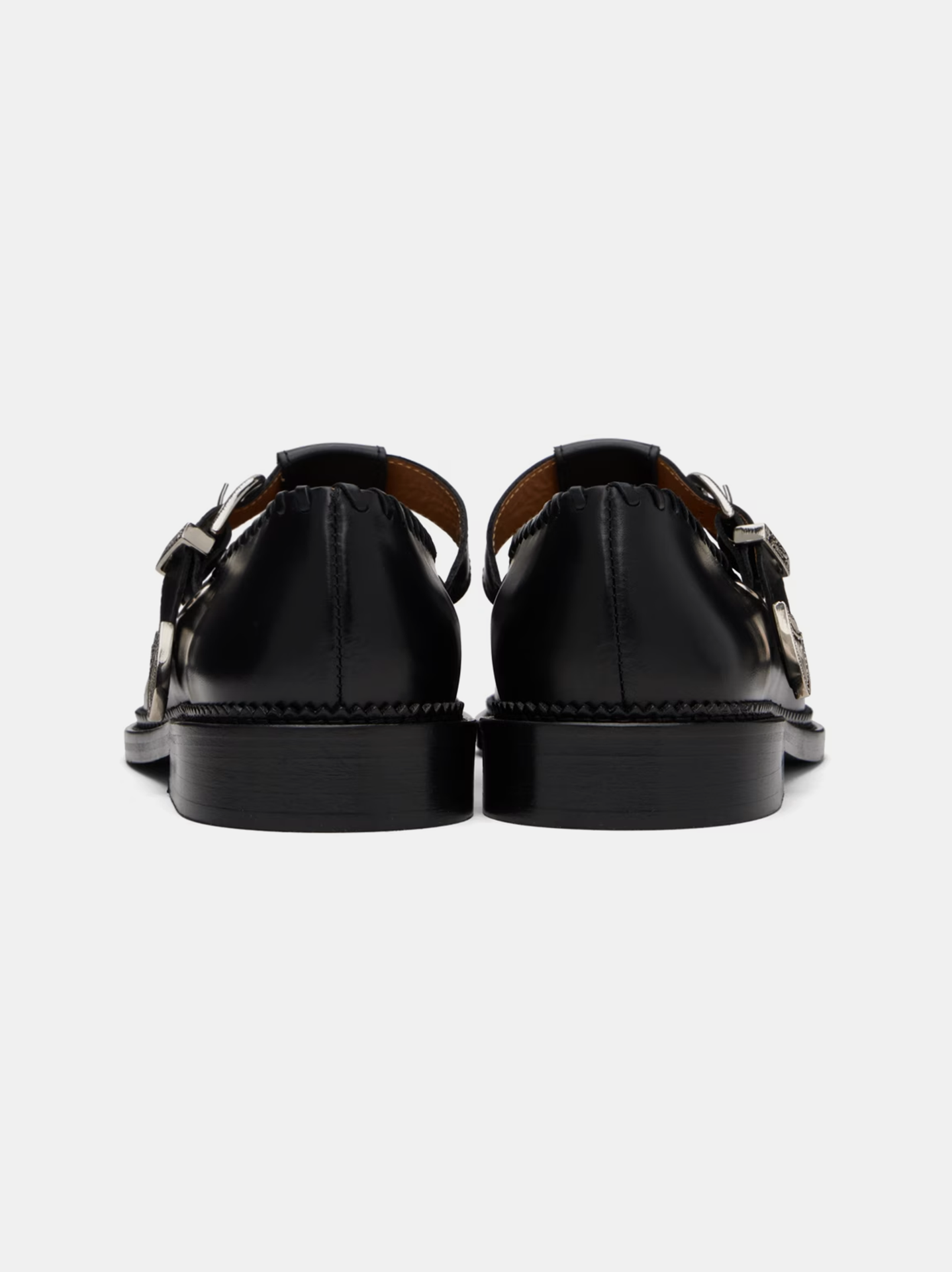 Toga Virilis Pin-Buckle Leather Loafer