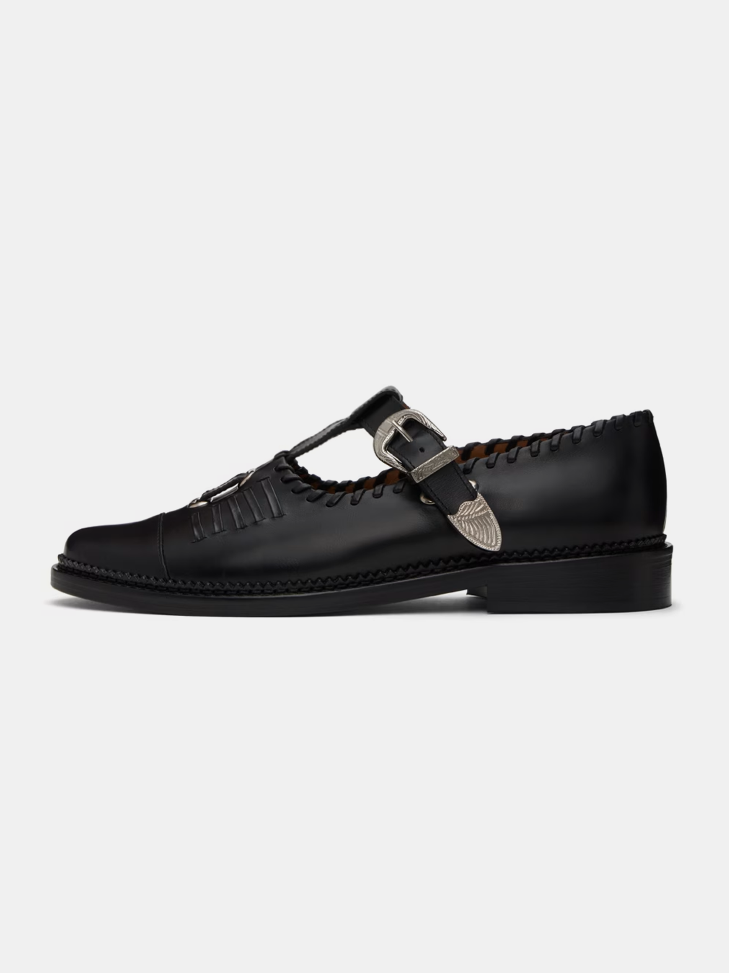 Toga Virilis Pin-Buckle Leather Loafer