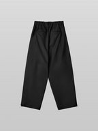 Wide Pants Black front - cleanfit minimal - UNPROVEN