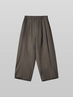 Wide Pants Dark-Beige – Front view | clean essentials / minimalist | UNPROVEN