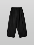 Wide Pants Black front - cleanfit minimal - UNPROVEN