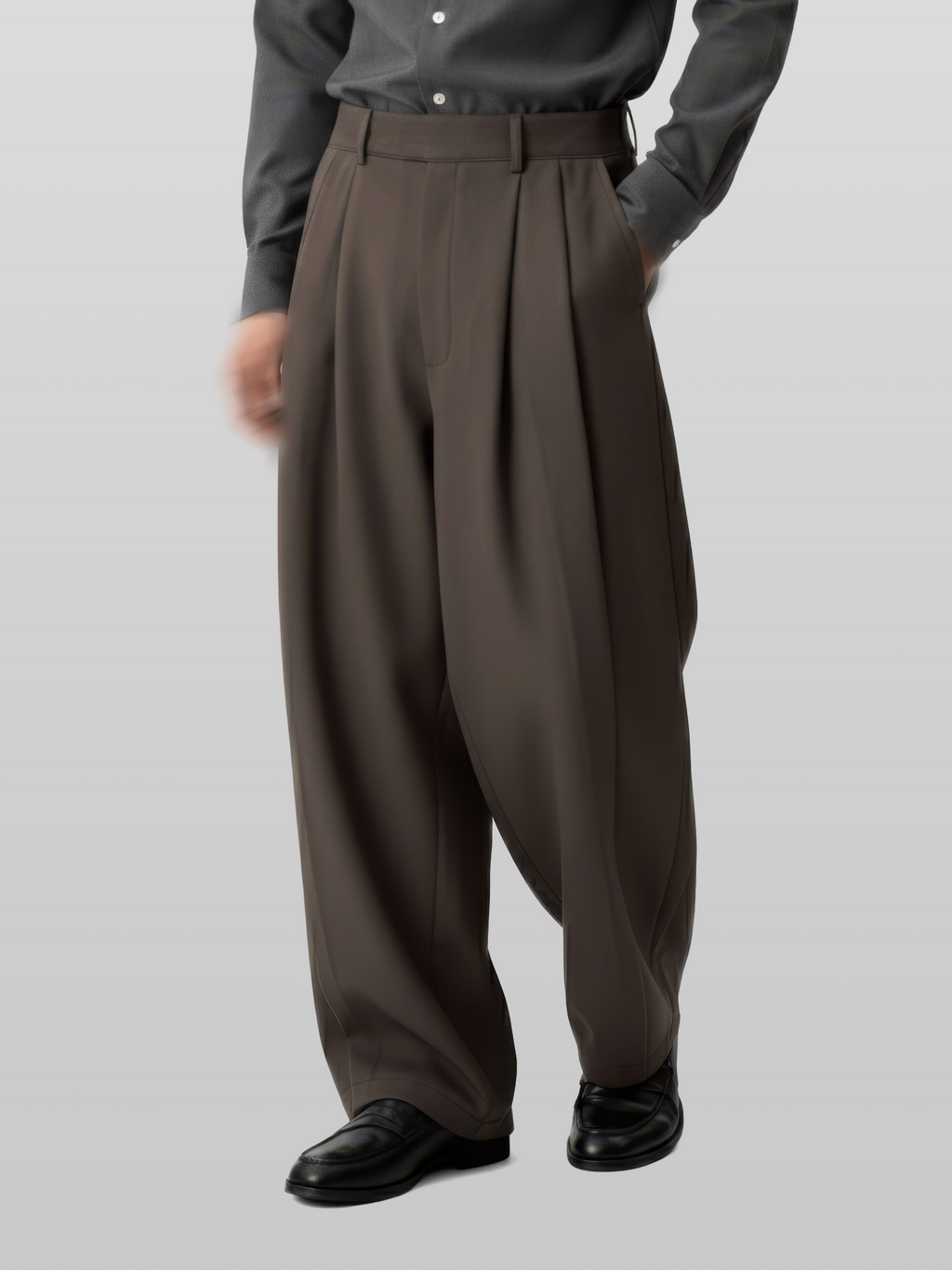 Pintuck Wide Pants