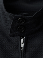 Harrington Jacket Black – Front view | clean essentials / minimalist | UNPROVEN