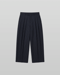 Pleated Striped Wide Pants