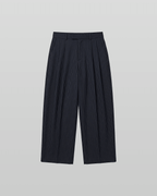 Pleated Striped Wide Pants