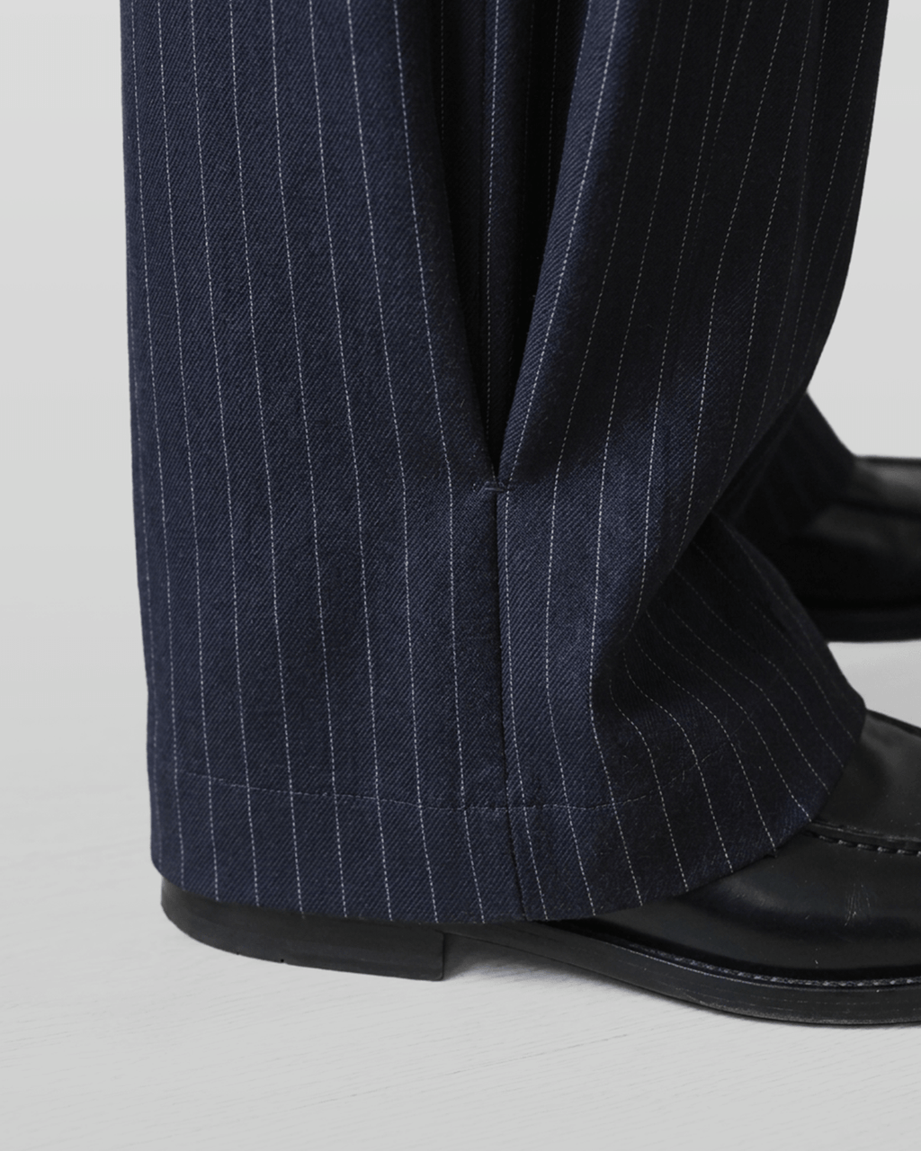 Pleated Striped Wide Pants