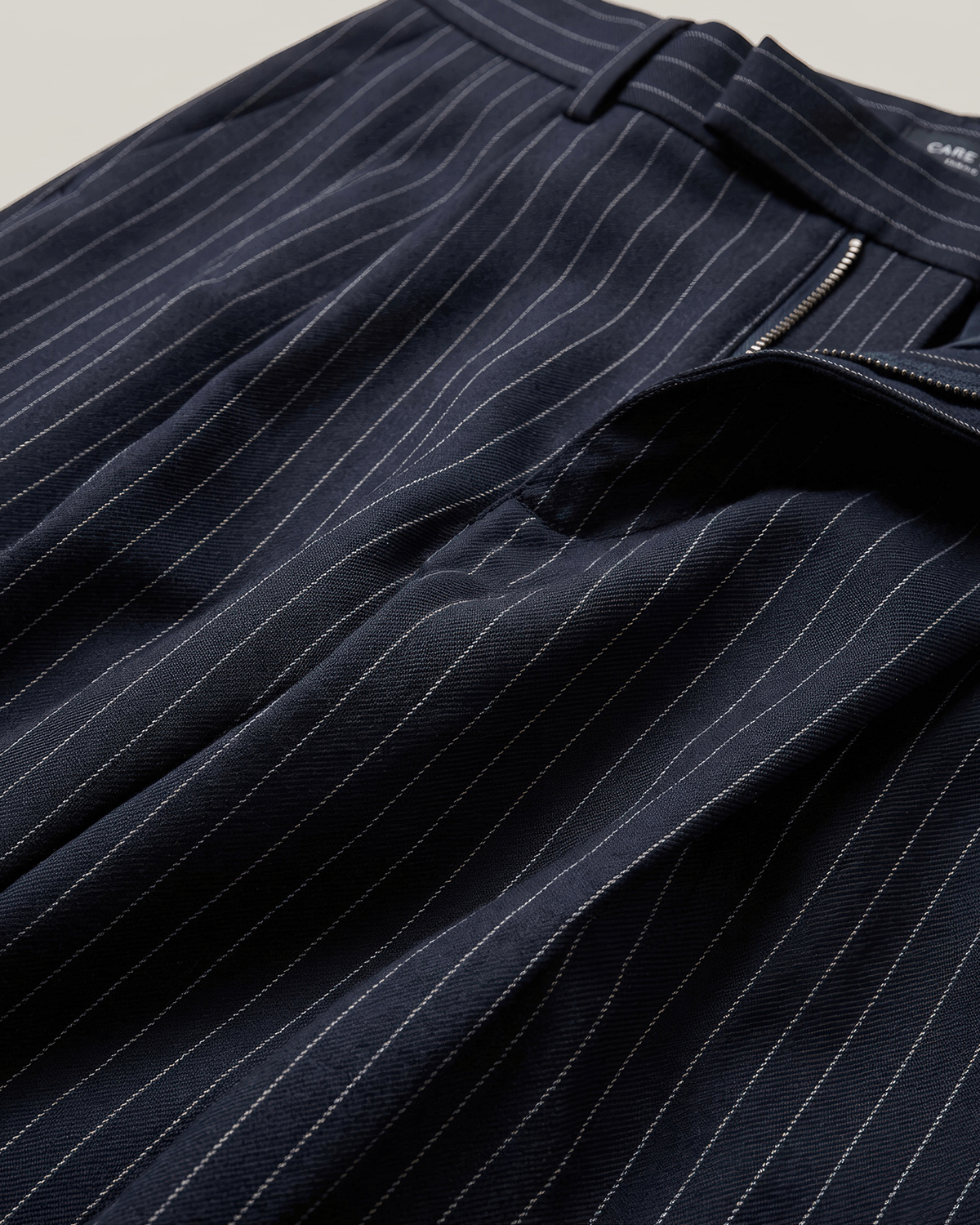 Pleated Striped Wide Pants