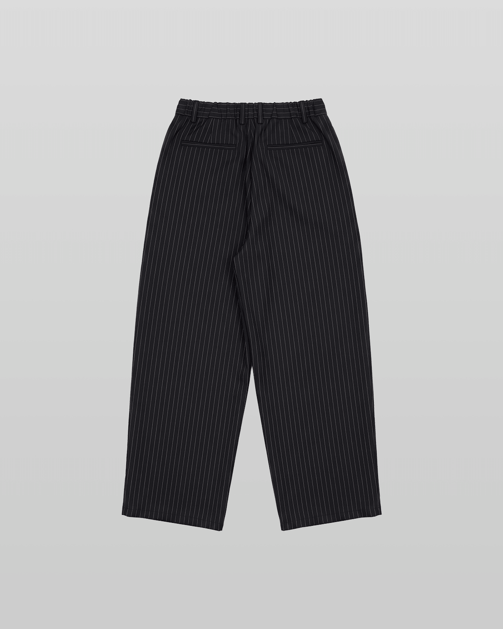 Pleated Striped Wide Pants