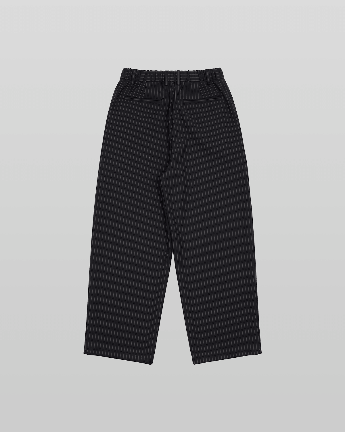 Pleated Striped Wide Pants