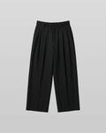 Pleated Striped Wide Pants