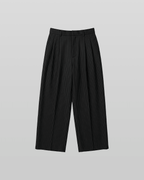 Pleated Striped Wide Pants