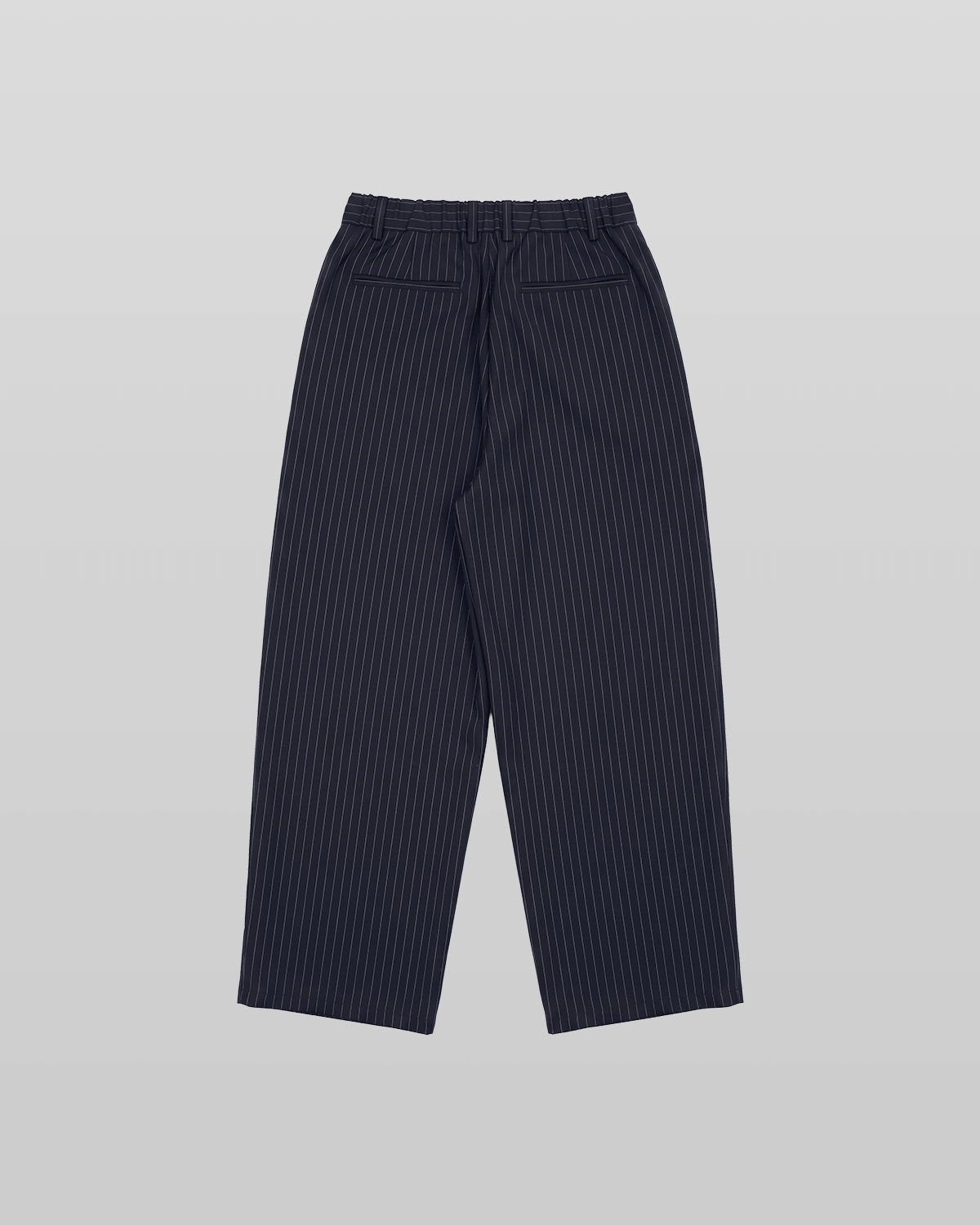 Pleated Striped Wide Pants